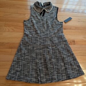 City Triangles Black and White Tweed Dress